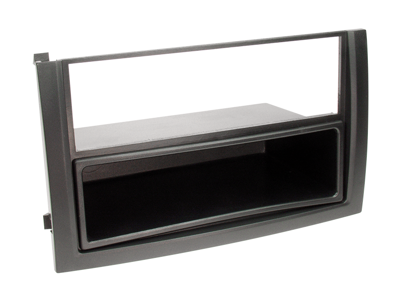 2-DIN radioramme til Skoda Fabia 2003-2006, sort med lomme - acv