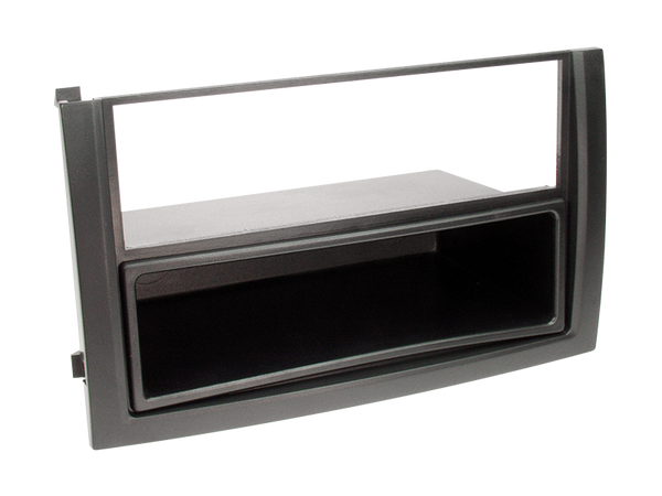 2-DIN radioramme til Skoda Fabia 2003-2006, sort med lomme - acv