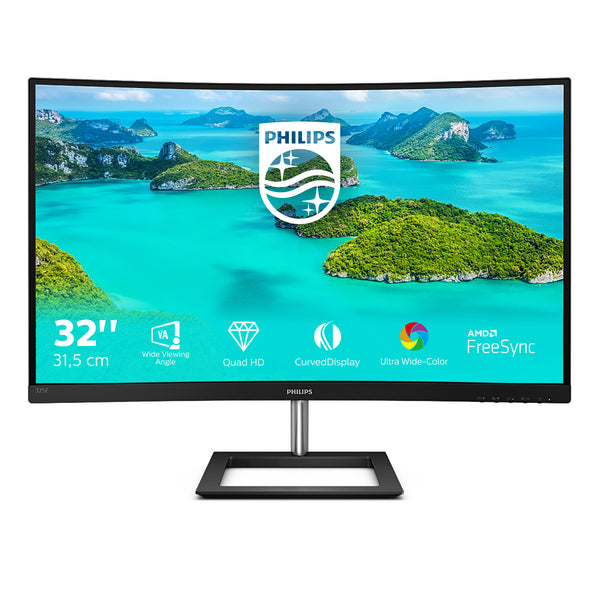 Philips E-line 325E1C 32 VA 2560 x 1440 (2K) VGA (HD-15) HDMI DisplayPort 75Hz