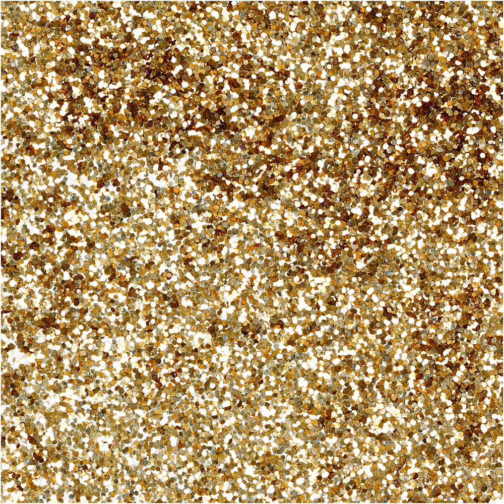 Bio-glimmer, diam. 0,4 mm, guld, 10 g/ 1 ds.