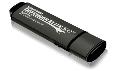 Kanguru Encrypted Defender Elite300 128GB USB 3.2 Gen 1 Sort