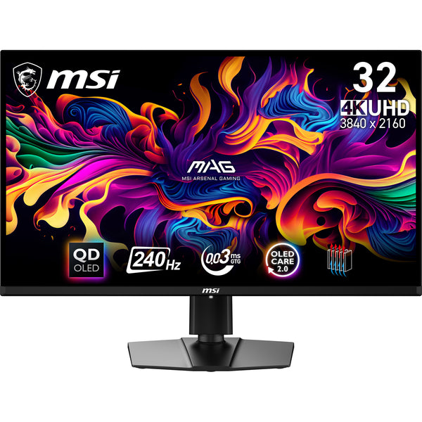 MSI MAG 321UPX QD-OLED 31.5 3840 x 2160 (4K) HDMI DisplayPort USB-C 240Hz