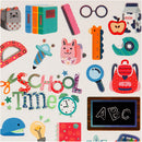 Stickers, skolestart, ark 15x16,5 cm, 1 ark