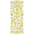 Stickers, julestjerner, ark 10x24 cm, guld, 1 ark