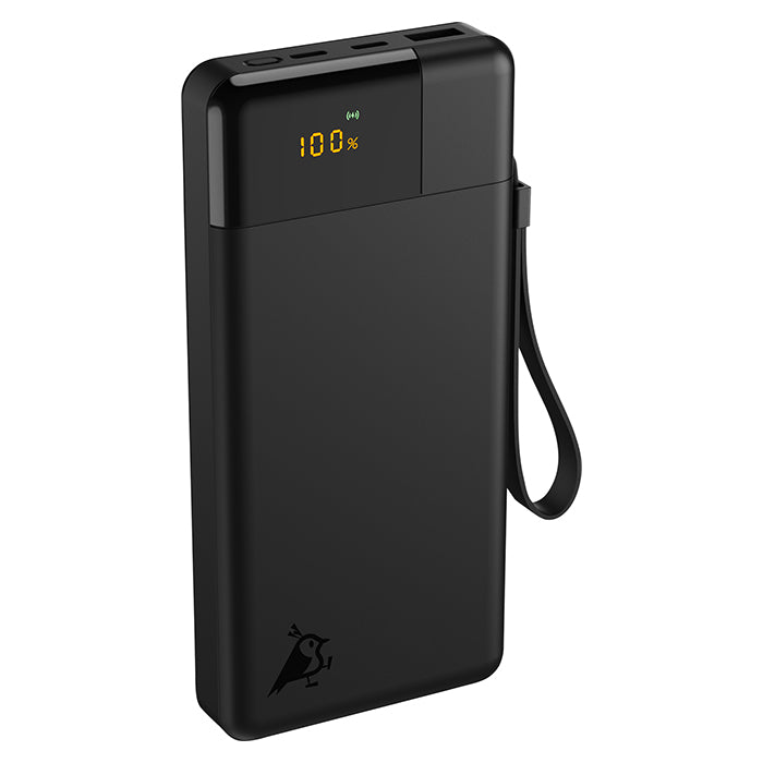 Powerbank 20.000 mAh 65W PD QC 3-port (2×USB-C, 1×USB-A) - aqiila