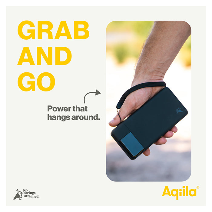 Powerbank 20.000 mAh 65W PD QC 3-port (2×USB-C, 1×USB-A) - aqiila