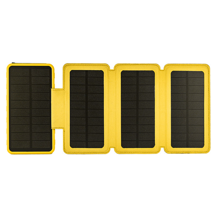 Solcellepowerbank 10.000 mAh 20W PD USB-C/USB-A IP54 - aqiila