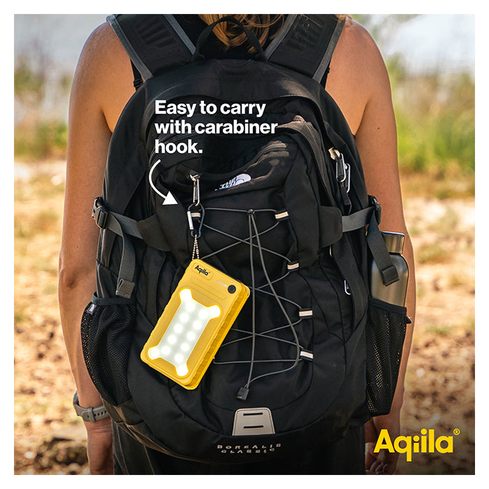 Solcellepowerbank 10.000 mAh 20W PD USB-C/USB-A IP54 - aqiila