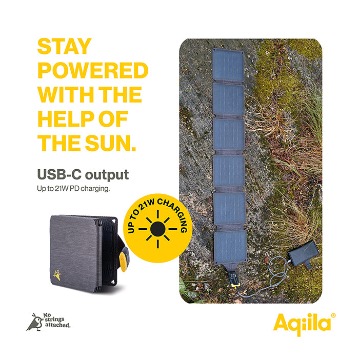 Solcelleoplader Letvægt - aqiila