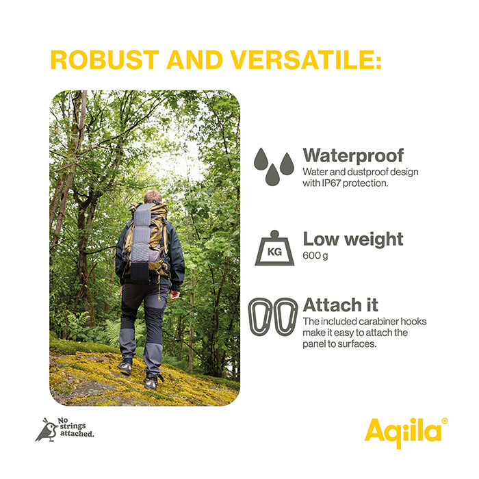 Solcelleoplader Letvægt - aqiila