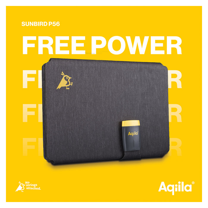 Solcelleoplader 45W foldbar, IP67, USB-C - Aqiila