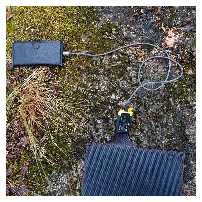 Solcelleoplader 45W foldbar, IP67, USB-C - Aqiila