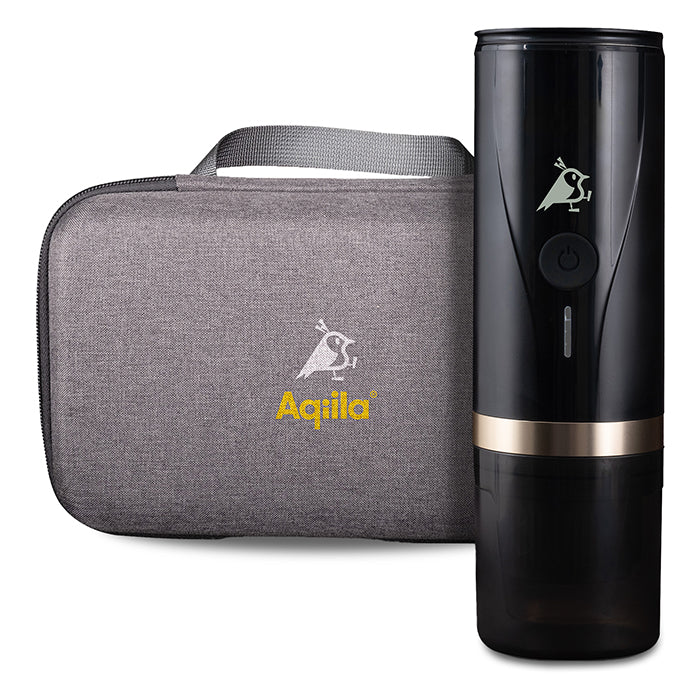 Transportabel espressomaskine til kapsel og formalet kaffe - Aqiila