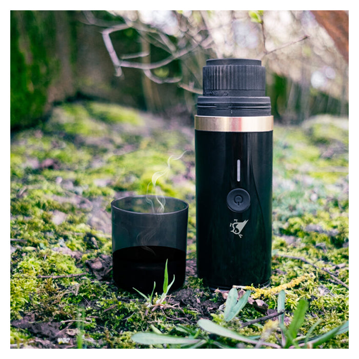 Transportabel espressomaskine til kapsel og formalet kaffe - Aqiila