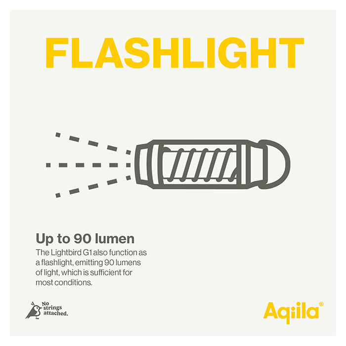 Kompakt campinglygte 7 indstillinger genopladelig IPX4 - aqiila