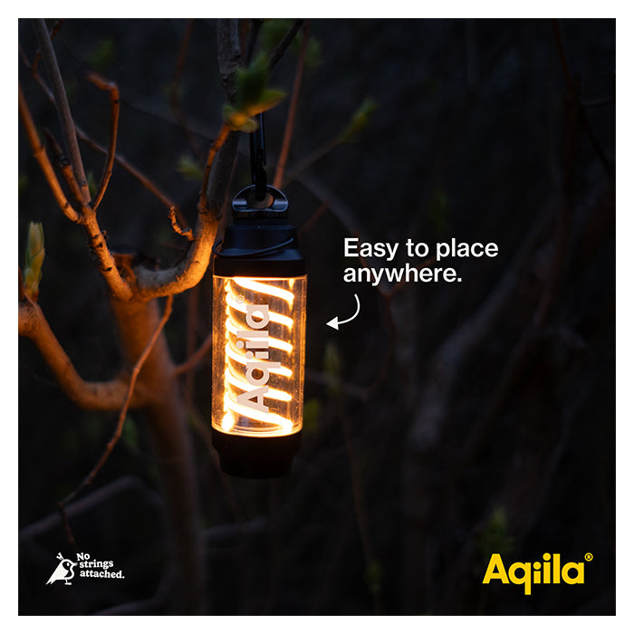 Kompakt campinglygte 7 indstillinger genopladelig IPX4 - aqiila