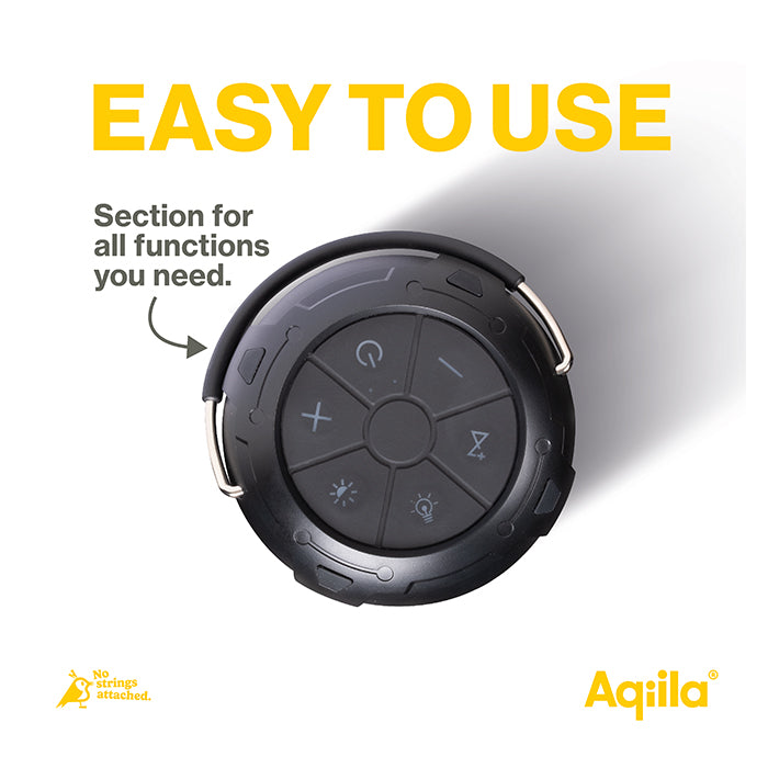 Led Lampe - Højttaler og Powerbank - aqiila