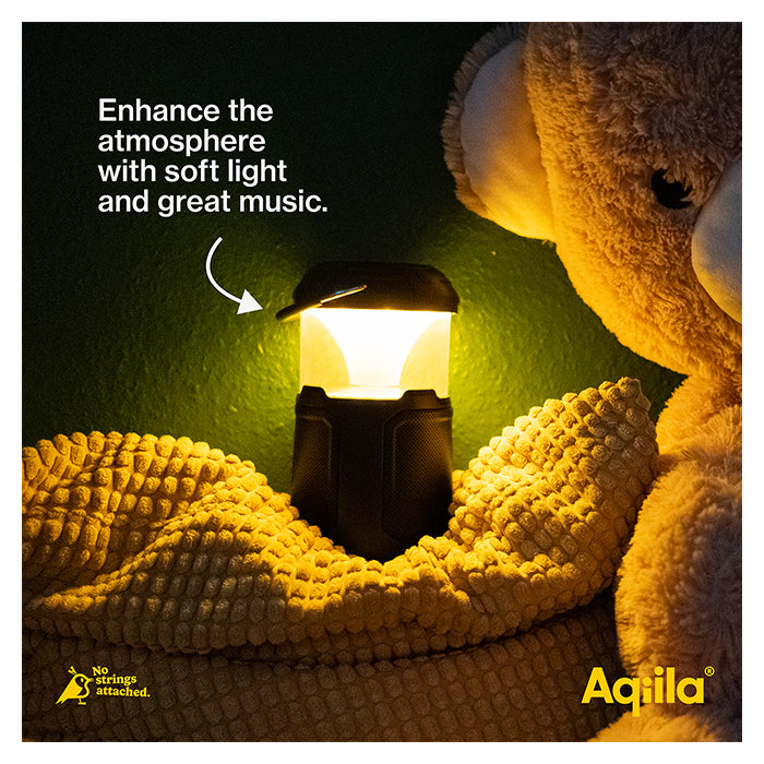 Led Lampe - Højttaler og Powerbank - aqiila