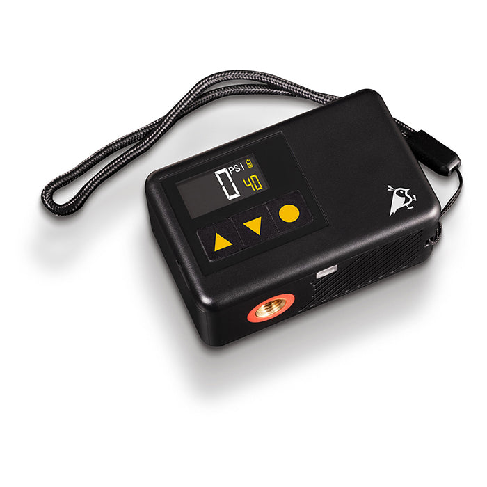 Mini luftpumpe 120 PSI, USB-C, LED, bærbar til cykel & sport - Aqiila