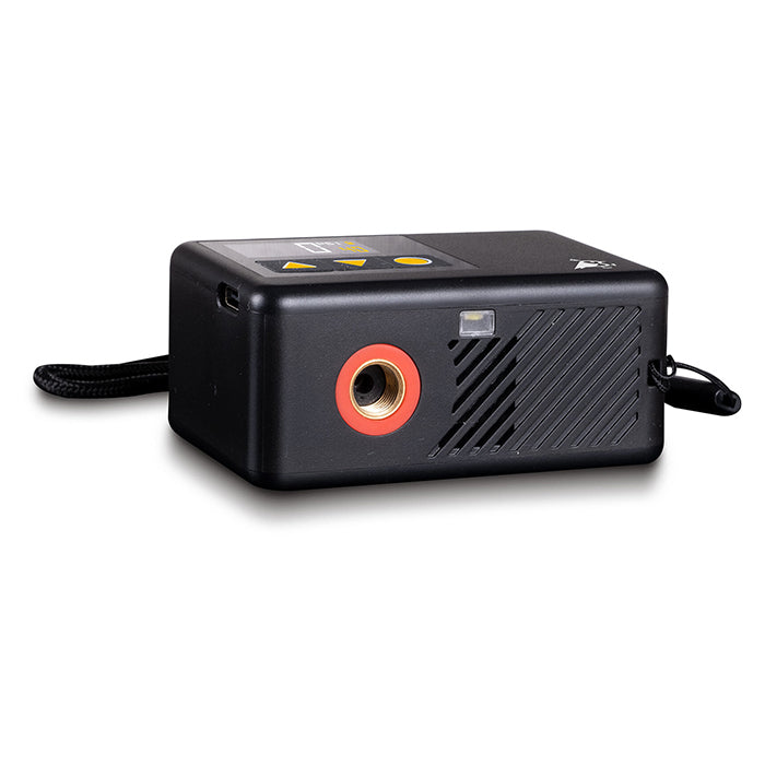 Mini luftpumpe 120 PSI, USB-C, LED, bærbar til cykel & sport - Aqiila