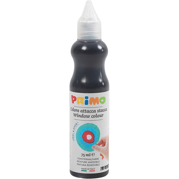 Vinduesmaling, D: 3,2 cm, ca. 75 ml, sort, 75 ml/ 1 fl.