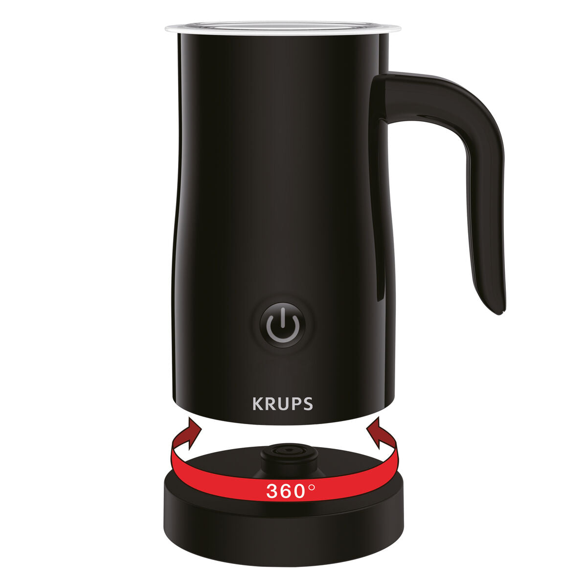 Mælkeskummer Krups XL1008 Sort 500 W 150 ml