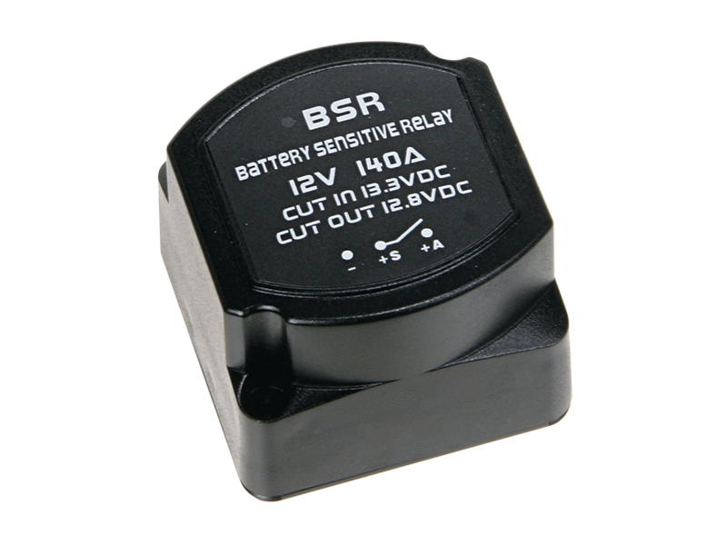 Skille relæ 140A fuldautomatisk VSR til start- og husbatteri - acv