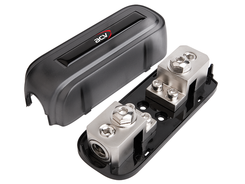 Sikringsholder til 2 Mini-ANL eller 1 ANL, 20/35/50 mm² ind/udgang - ACV