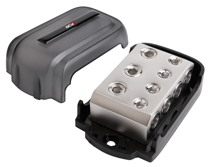 Fordelerblok 3x35/50mm² → 4x10/20mm² til installation - ACV