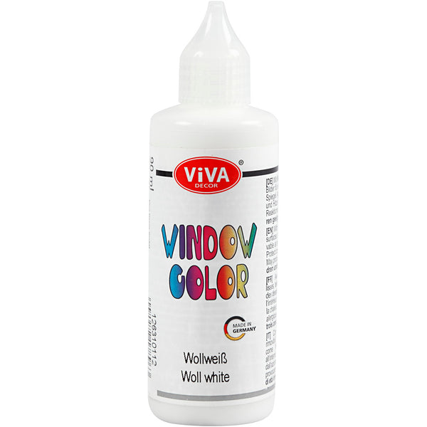 Viva Decor Window Color, hvid, 90 ml/ 1 fl.