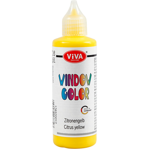 Viva Decor Window Color, gul, 90 ml/ 1 fl.