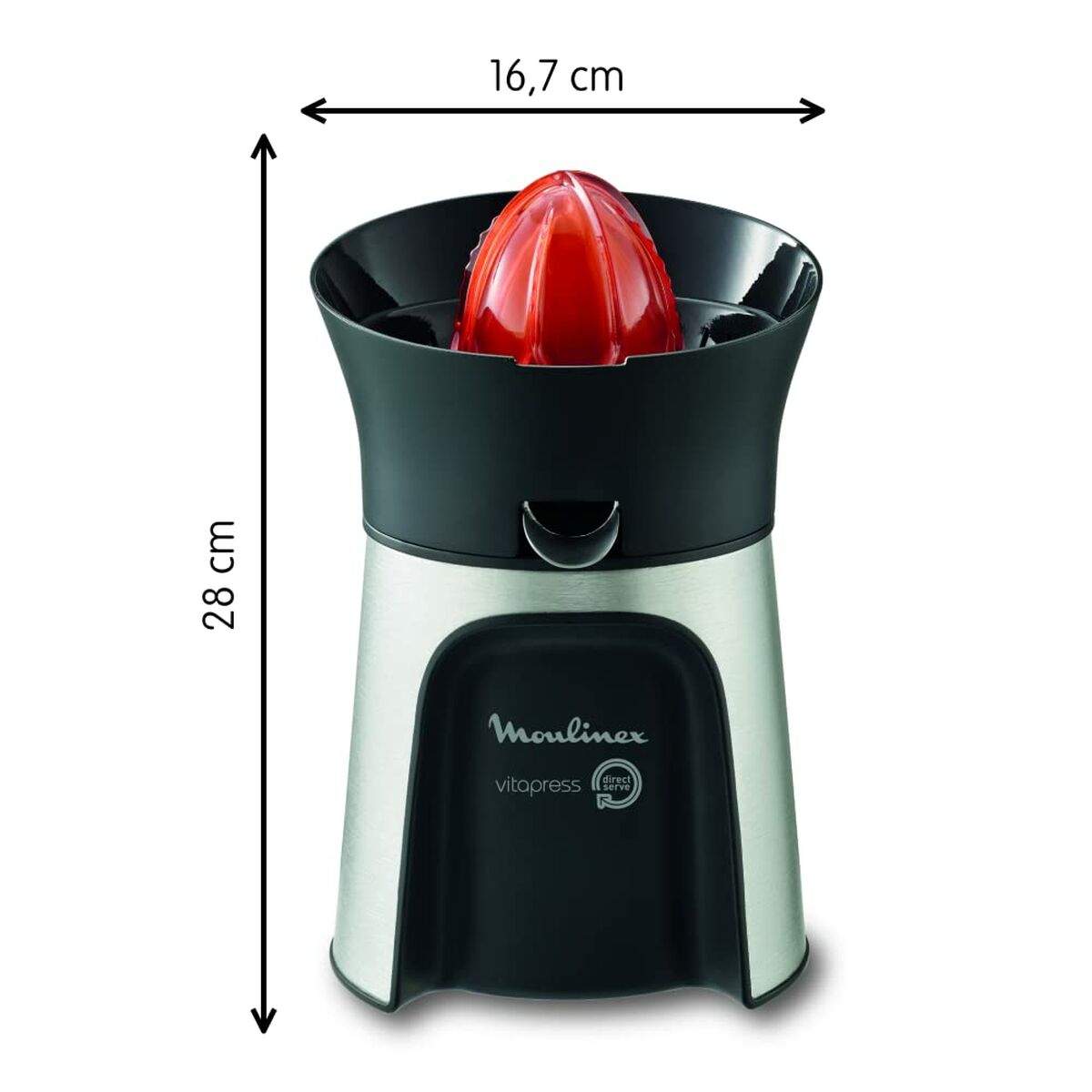 Elektrisk juicer Moulinex PC603D10 100 W Sølvfarvet