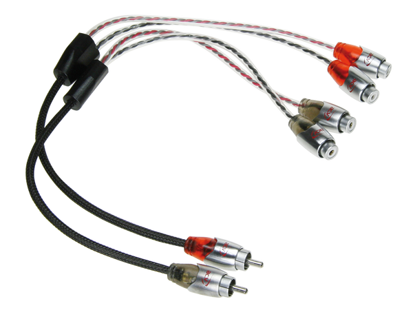 Y-phonokabel 2 han til 4 hun, ilt-fri kobber, snoet kabel - acv