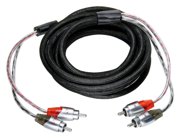 Phonokabel 3 m high-end iltfri kobber, solidt aluminium/messing stik - acv