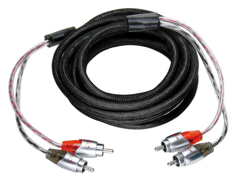 Phonokabel 3 m high-end iltfri kobber, solidt aluminium/messing stik - acv