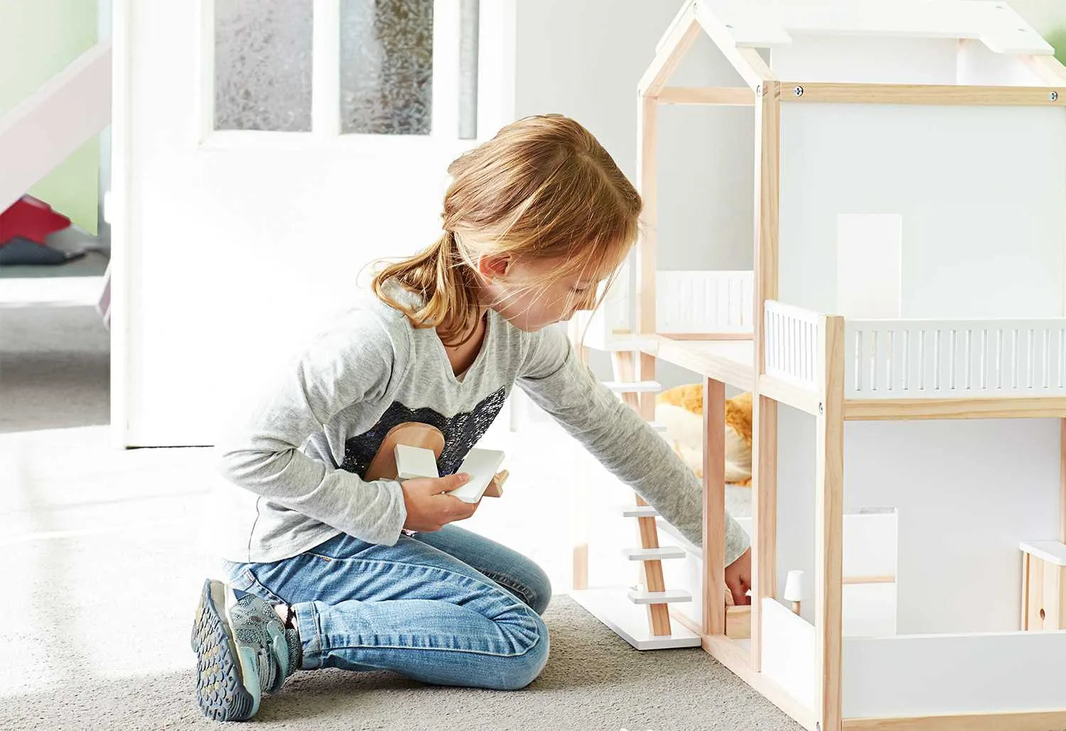 Pinolino Dukkehus Træ – Ida – Leg - Børn - Dukkehuse og tilbehør