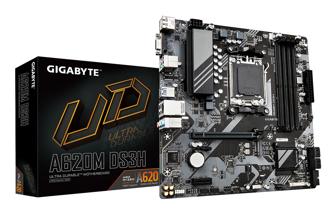 Gigabyte A620M DS3H Micro-ATX Socket AM5 AMD A620