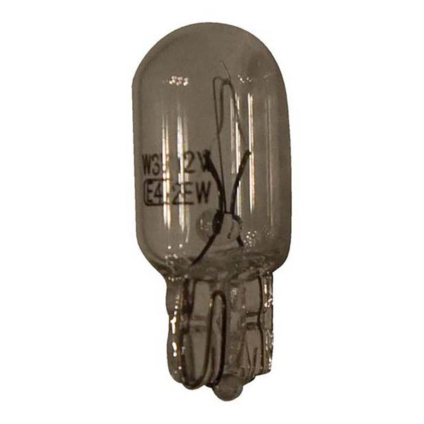 Instrumentpære 12V W3W 3W glas sokkel 2 stk - Netlager