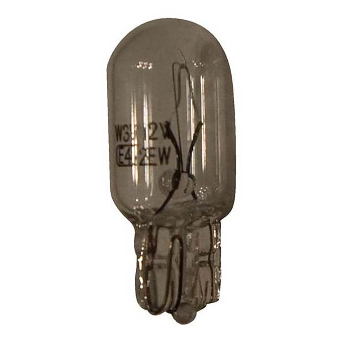 Instrumentpære 12V W3W 3W glas sokkel 2 stk - Netlager