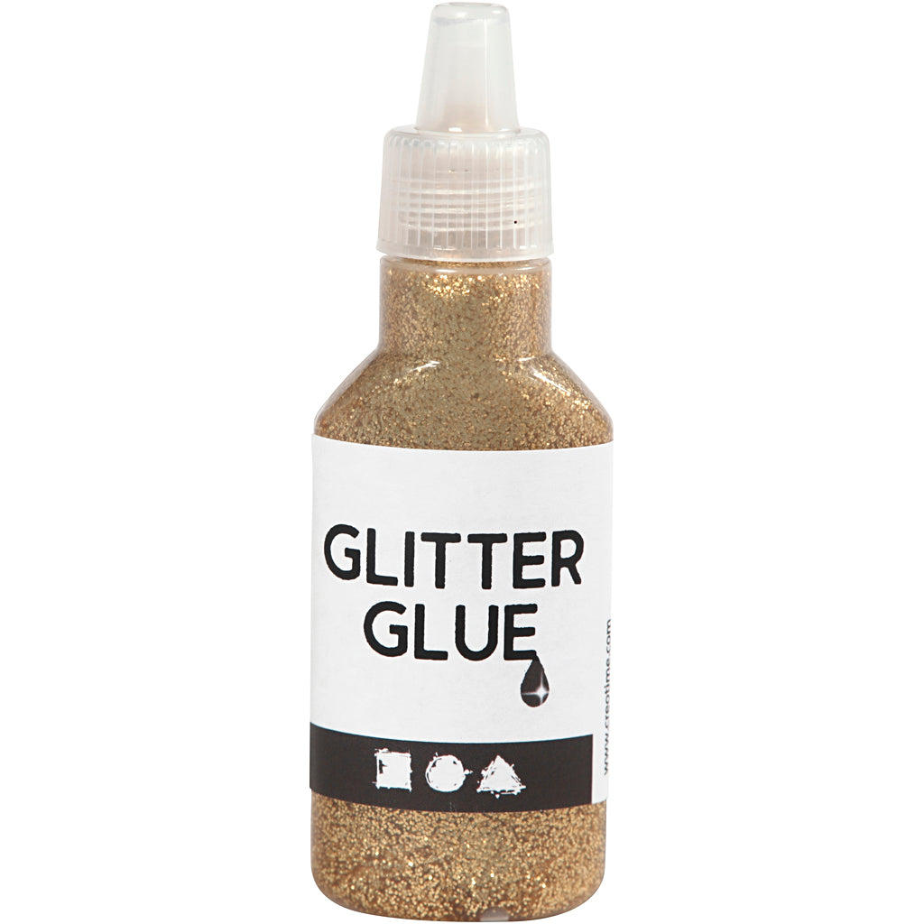 Glitterlim, guld, 25 ml/ 1 fl.