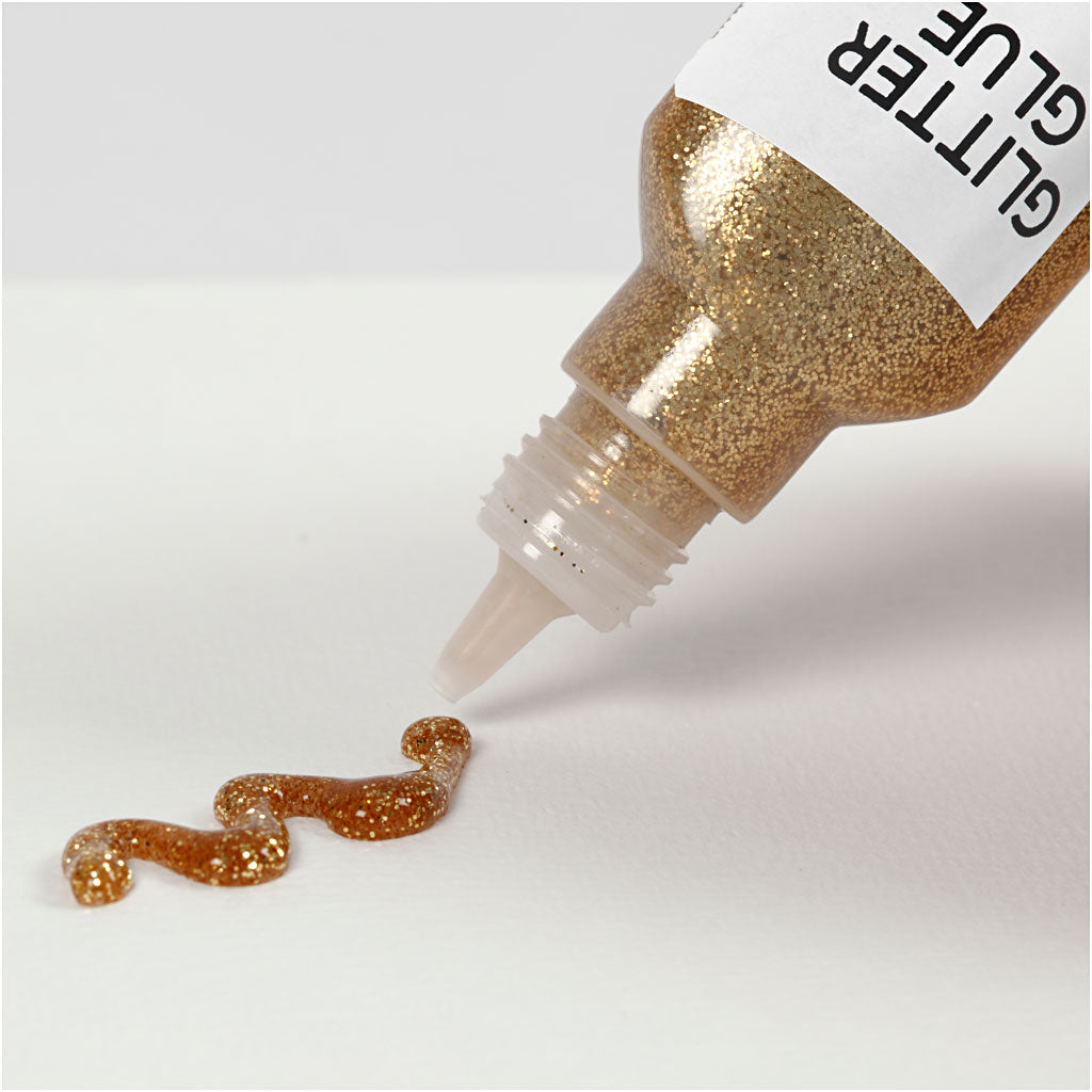 Glitterlim, guld, 25 ml/ 1 fl.