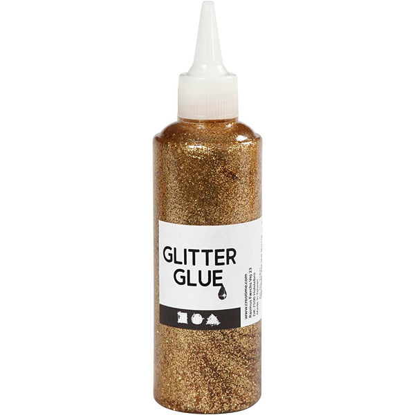 Glitterlim, guld, 118 ml/ 1 fl.