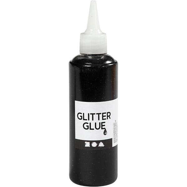 Glitterlim, sort, 118 ml/ 1 fl.