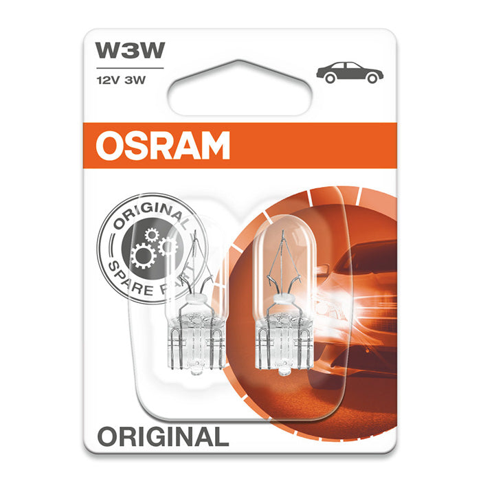 W3W 12V bilpære sæt 2 stk. til positions- og signallys - Osram