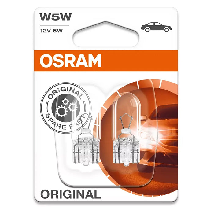 W5W 12V bilpære 5W (sæt 2) - Osram