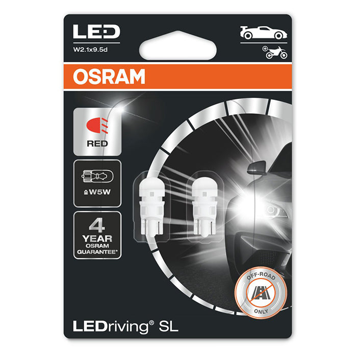Ledriving Sl Rød W5W 12V - osram