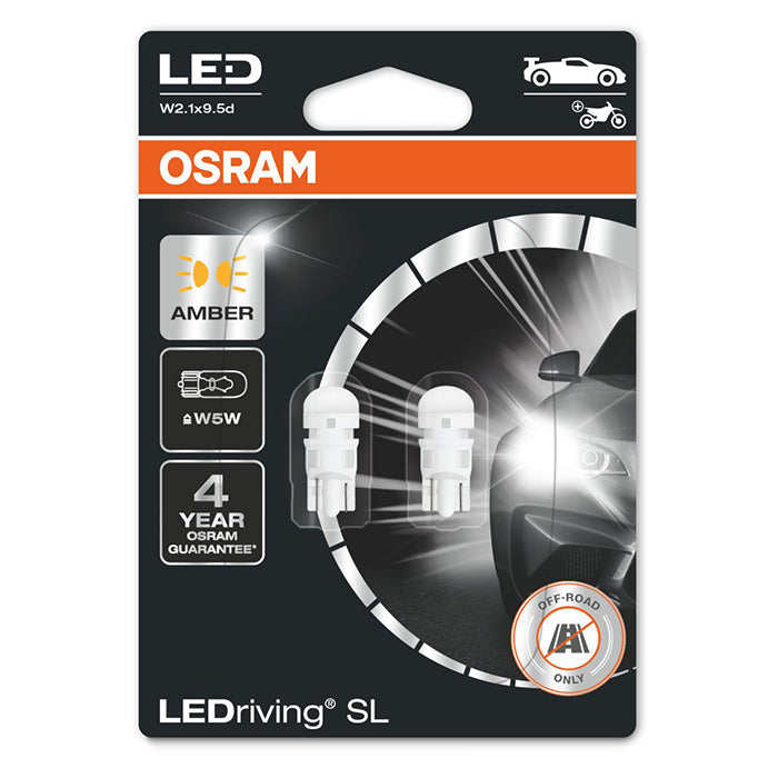 Osram LEDriving SL Gul W5W 12V - Sæt