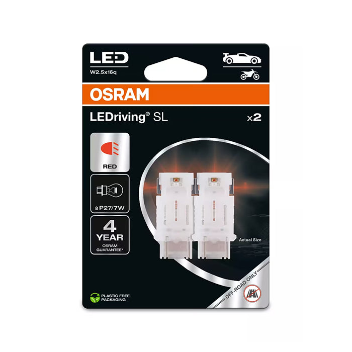 Osram LEDriving SL P27/7W Rød - Sæt