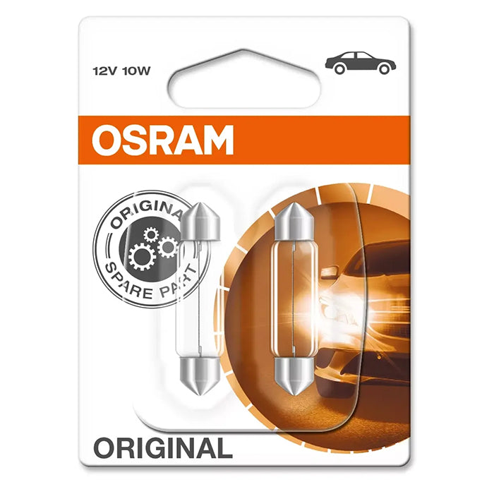 Pinolpærer 12V 10W sæt, 2 stk. til signallys - Osram