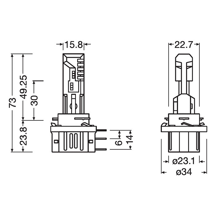 Osram LEDriving HL Easy H15 12V - Sæt